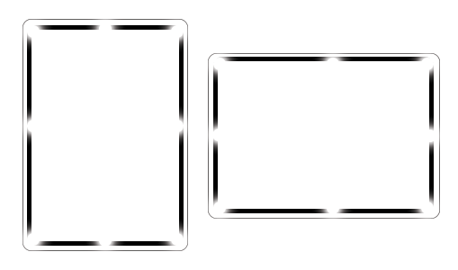 Flashing Rectangle Sign