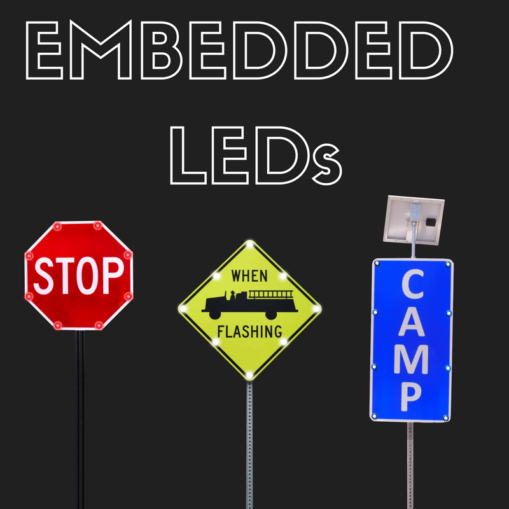 Embedded LEDs in Traffic Signs | Solar Traffic Systems, inc.