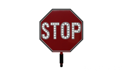 Handheld Flashing Stop Sign - Solar Traffic Systems, Inc